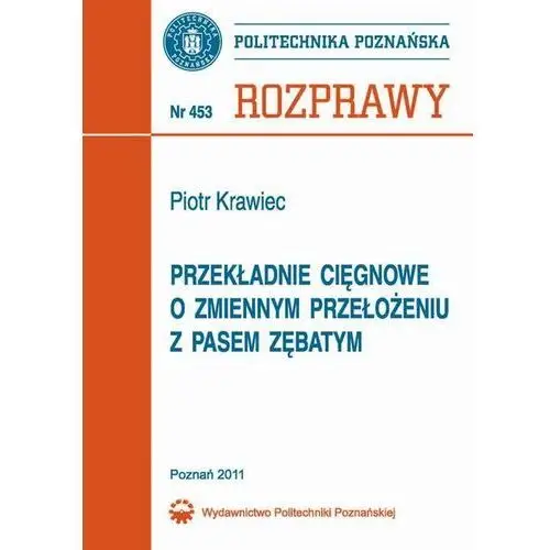 Przekładnie cięgnowe o zmiennym położeniu z pasem zębatym