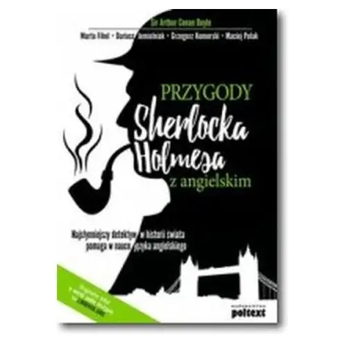 Przygody Sherlocka Holmesa z angielskim Conan Doyle Arthur, Fihel Marta, Jemielniak Dariusz, Komerski Grzegorz, Polak Maciej