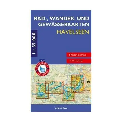 Rad-, Wander- und Gewässerkarten-Set: Havelseen 1: 35 000