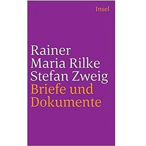 Rainer Maria Rilke und Stefan Zweig in Briefen und Dokumenten