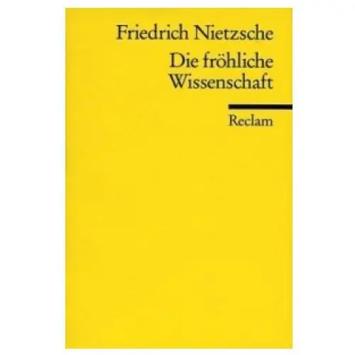 Reclam, ditzingen Die fröhliche wissenschaft