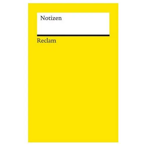 Notizen (gelb) Reclam philipp jun