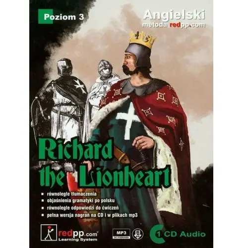 Angielski richard the lionheart poziom 3 cd ryszard lwie serce Red point publishing