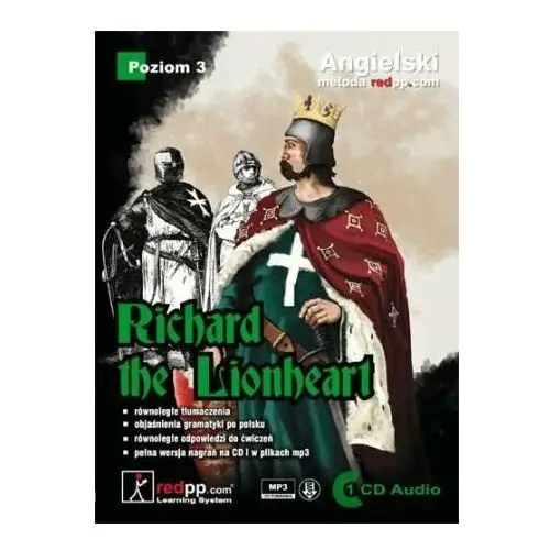 Angielski richard the lionheart poziom 3 cd ryszard lwie serce Red point publishing