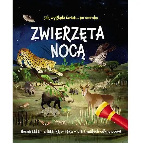 Zwierzęta nocą. nocne safari z latarką w ręku Regan lisa