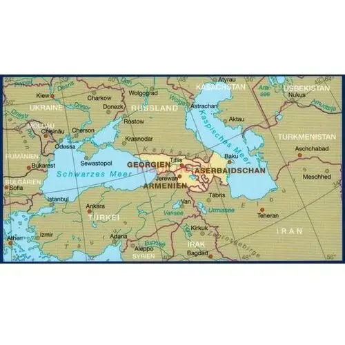 Kaukaz 1:650 000. Armenia, Azerbejdżan, Gruzja. Wodoodporna mapa samochodowo-turystyczna. Reise Know-How, 5562