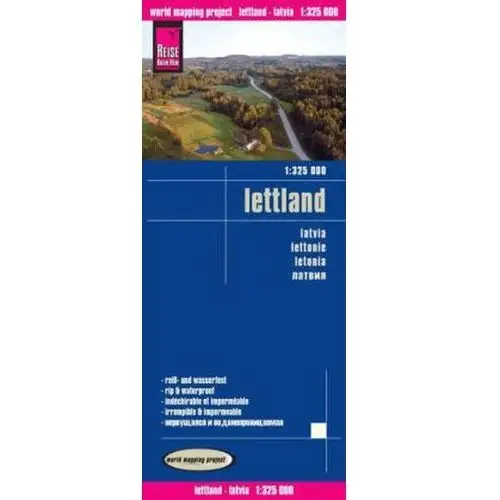 World Mapping Project Reise Know-How Landkarte Lettland (1:325.000). Latvia / Lettonie / Letonia