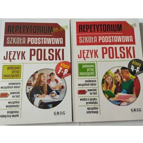 Repetytoria Język Polski 4-6 7-8 Podstawowa Greg