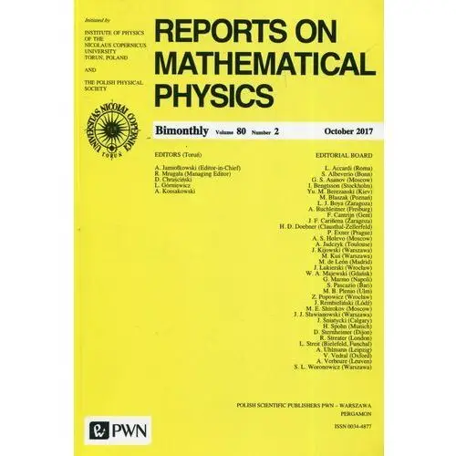 Reports on Mathematical Physics 80/2 2017