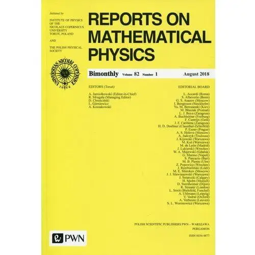 Reports on Mathematical Physics 82/1