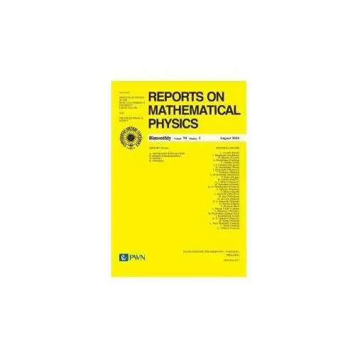 Reports on Mathematical Physics Volume 94/1 Polska