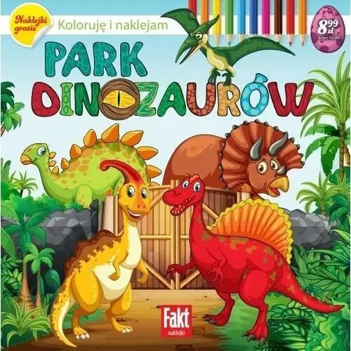 Ringier axel springer polska/dzieci Park dinozaurów. koloruję i naklejam