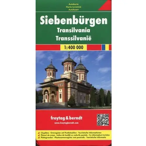Rumunia północno-zachodnia. transylwania 1:400 000. mapa samochodowa, składana. freytag&berndt - neznámé nakladatelství