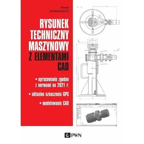 Rysunek techniczny maszynowy z elementami CAD