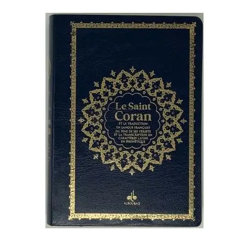 Saint Coran Arabe franCais phonEtique souple (13 x 17 cm) - Noir