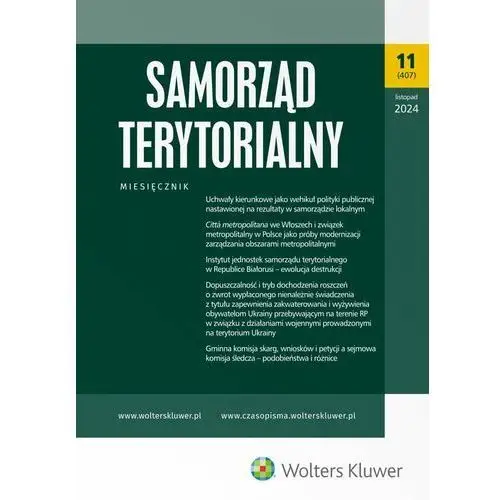 Samorząd Terytorialny. Nr 11/2024