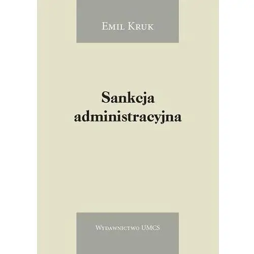 Sankcja administracyjna (E-book)