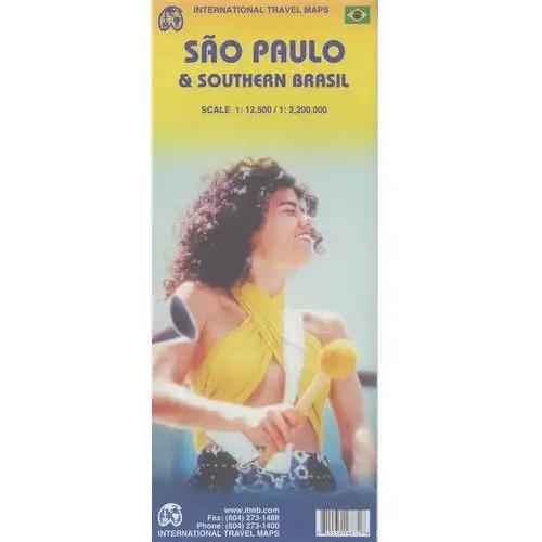 Sao Paulo i Południowa Brazylia. Mapa 1:12 500 / 1:2 200 000