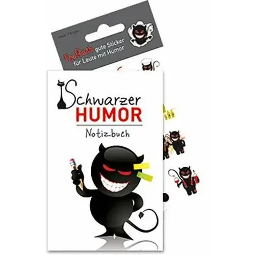 Schwarzer Humor - Notizbuch mit Stickern