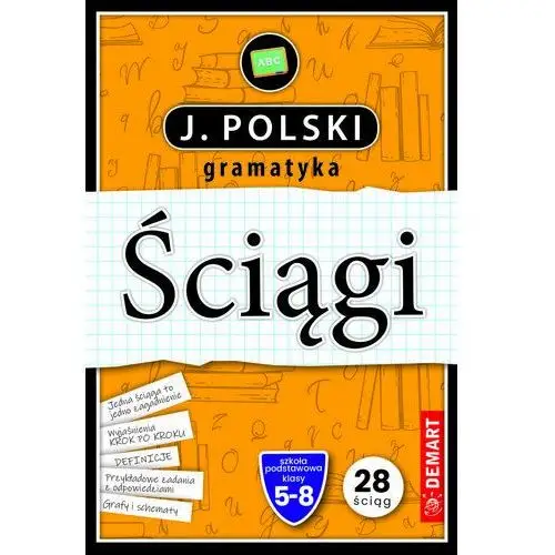 Ściągi. Karty edukacyjne. Język polski. Gramatyka. Klasa 5-8