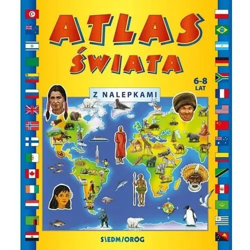 Atlas świata z nalepkami