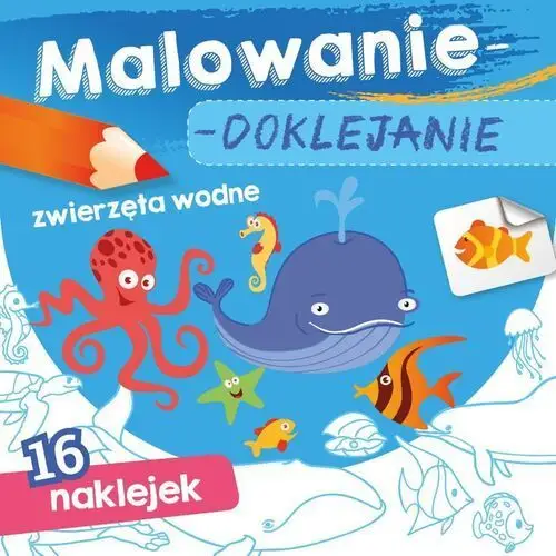 Malowanie-doklejanie. zwierzęta wodne