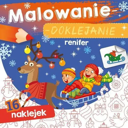 Renifer. malowanie-doklejanie Skrzat