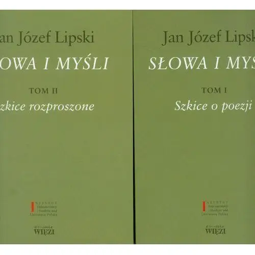 Słowa i myśli Tom 1-2 Lipski Jan Józef