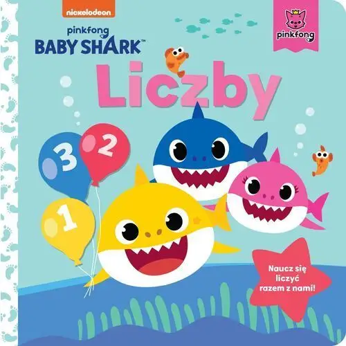 Słowne (dawniej burda książki) Liczby. baby shark. kartonowa książka dla najmłodszych