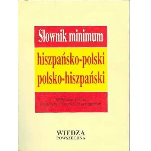 Słownik minimum hiszpańsko-polski, polsko-hiszpański