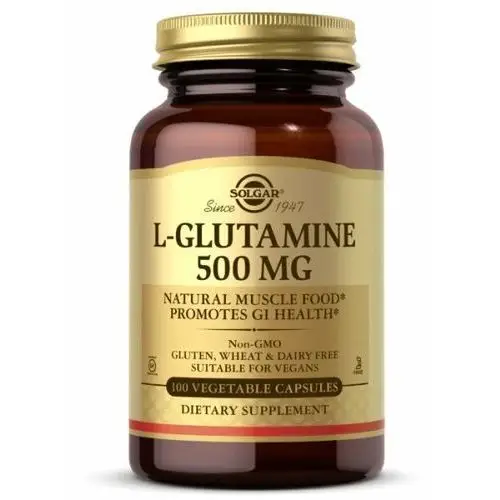 Solgar, L-Glutamina 500 mg redukcja wagi, 100 kaps