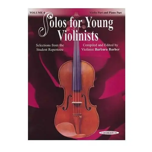 Solos for young violinists 4 vnpno Alfred publishing co (uk) ltd
