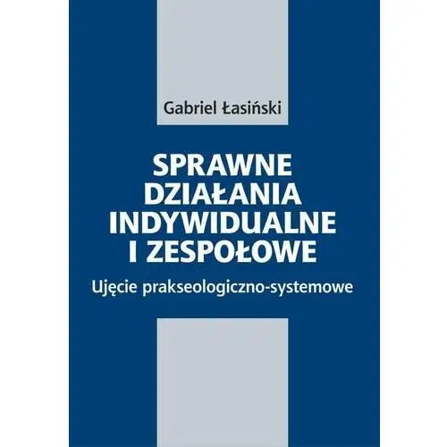 Sprawne działania indywidualne i zespołowe. Ujęcie prakseologiczno-systemowe (E-book)