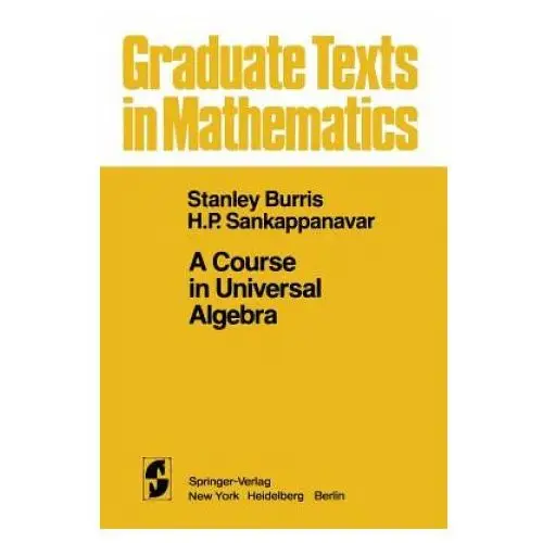A Course in Universal Algebra, 1