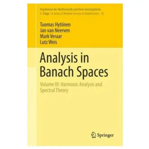 Analysis in banach spaces Springer, berlin