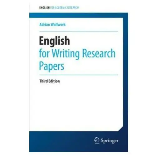 English for writing research papers Springer, berlin