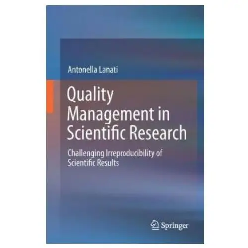 Springer international publishing ag Quality management in scientific research