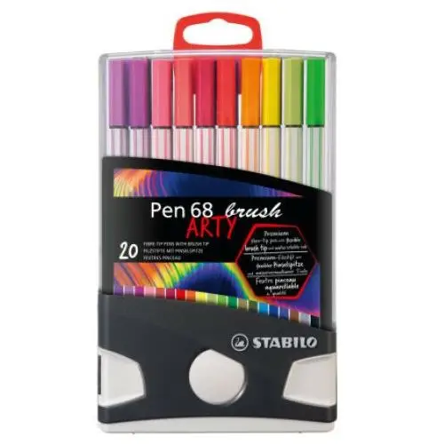 Stabilo international (nonbook) Stabilo pen 68 brush 20er colorparade arty neue farben