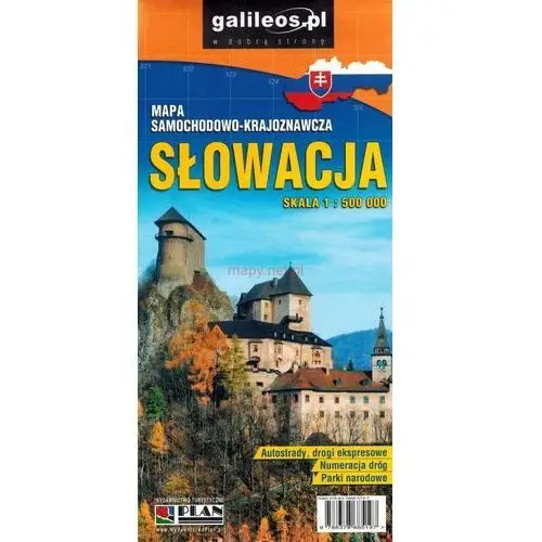 Słowacja 1:500 000. Mapa samochodowo-krajoznawcza wyd. 2020 - książka, 3039