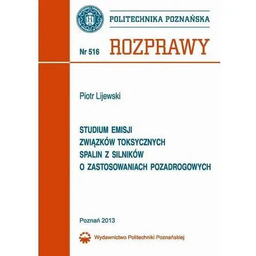 Studium emisji związków toksycznych spalin z silników o zastosowaniach pozadrogowych