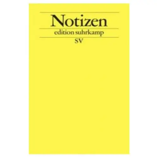 Notizbuch edition gelb Suhrkamp