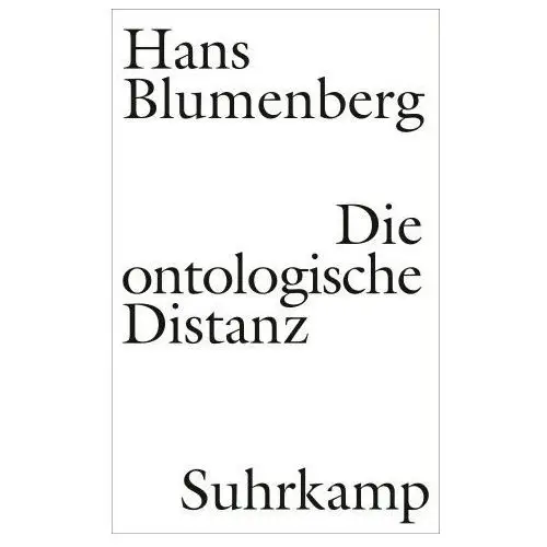 Suhrkamp verlag ag Die ontologische distanz