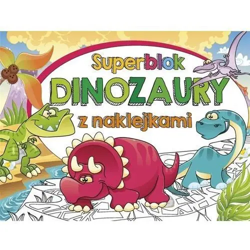 Superblok z naklejkami Dinozaury