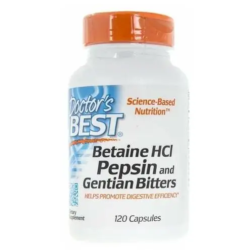 Suplement diety DOCTOR'S BEST Betaine Hcl Pepsin & Gentian Bitters, 120 kapsułek