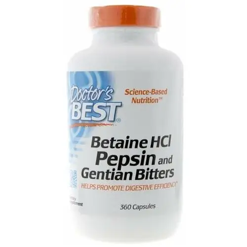 Suplement diety DOCTOR'S BEST Betaine Hcl Pepsin & Gentian Bitters, 360 kapsułek