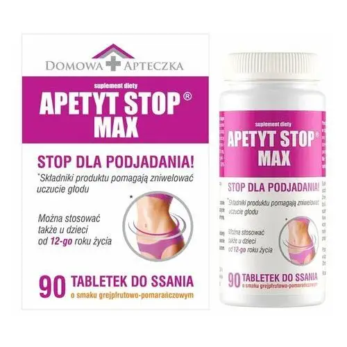 Suplement diety, Domowa Apteczka Apetyt Stop Max, suplement diety, 90 tabletek do ssania