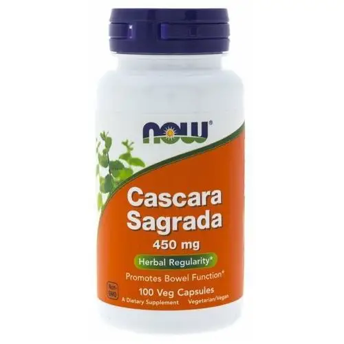 Suplement diety NOW FOODS Cascara Sagrada 450 mg, 100 kapsułek