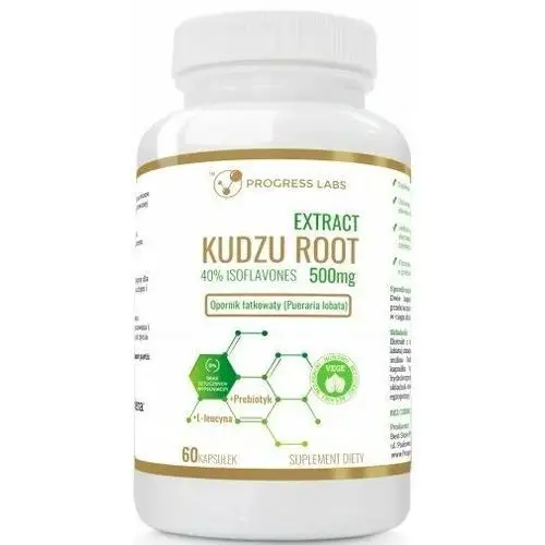 Suplement diety, Progress Labs, Kudzu Root Extract 500 mg ekstrakt detoks, 60 kaps