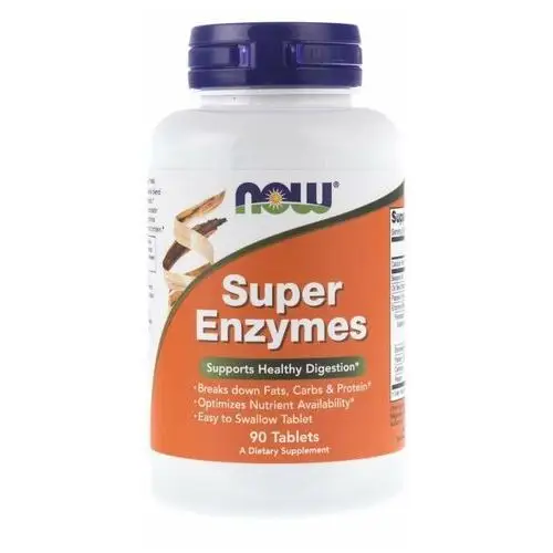 Suplement diety, Super Enzymes NOW FOODS, 90 tabletek