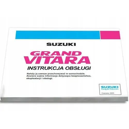 Suzuki Grand Vitara 3d 5d XL7 98-05 Instrukcja Obs